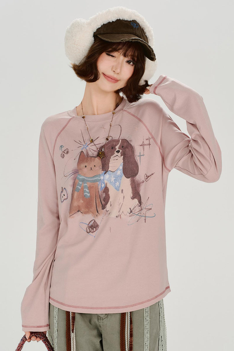 American Animal Retro Raglan Top