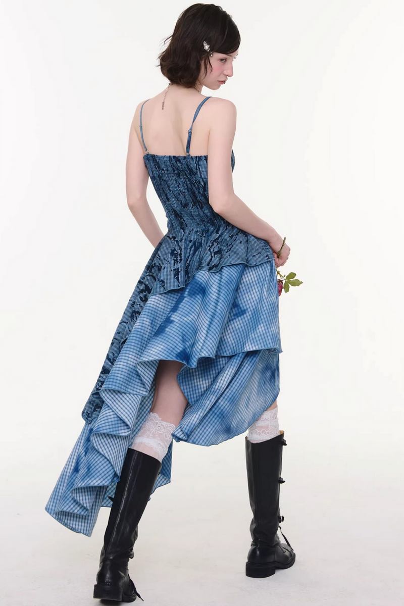 Night Mist Plaid Dress
