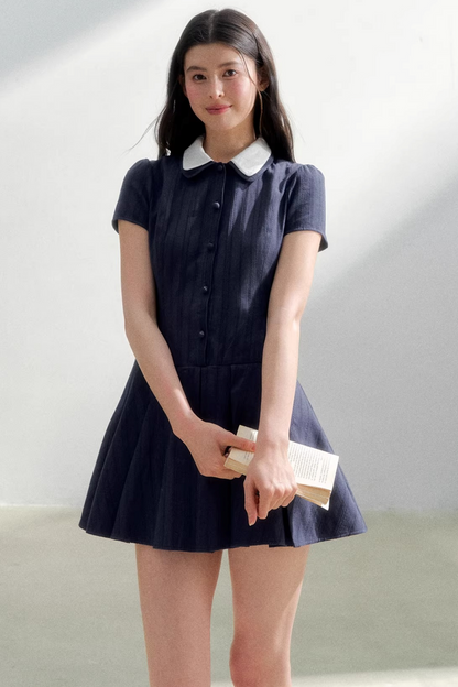 Retro College Shirt Dress