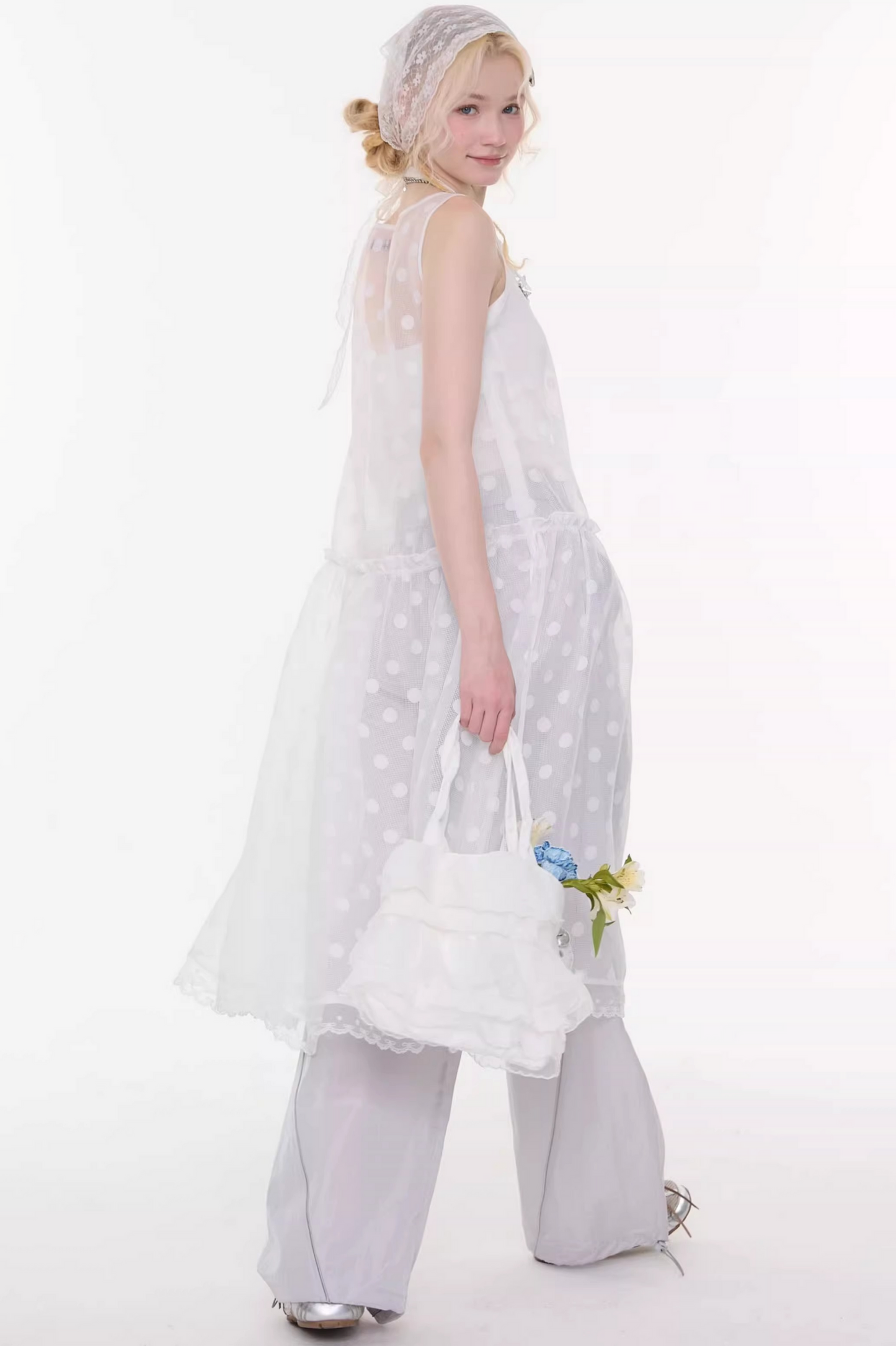 Sweet Sheer Dot Dress