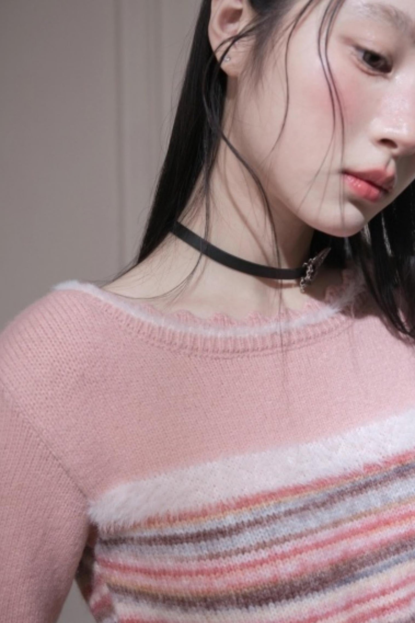 Emotional Gradient Border Dress