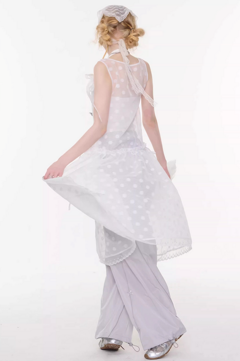 Sweet Sheer Dot Dress