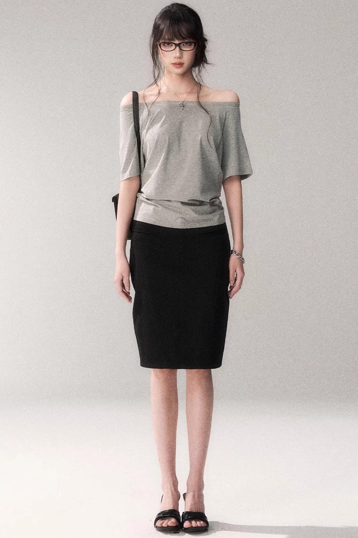 Off-shoulder Summer T-shirt