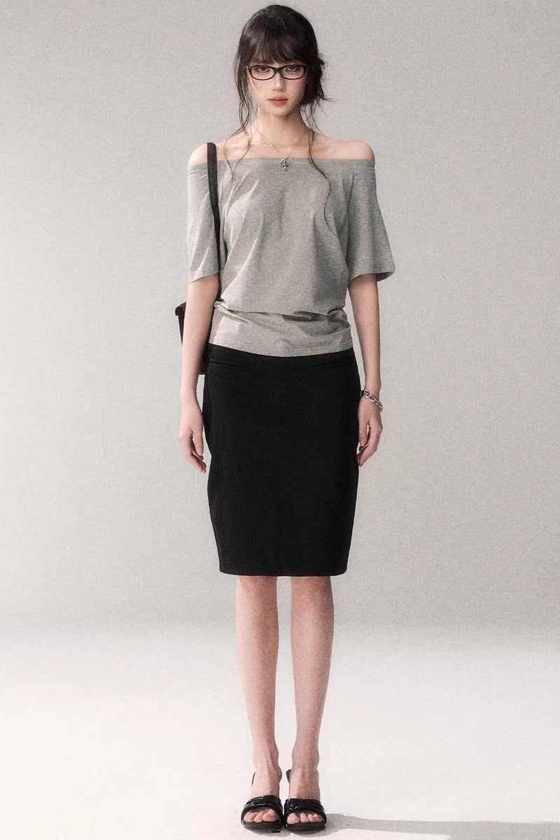 Off-shoulder Summer T-shirt