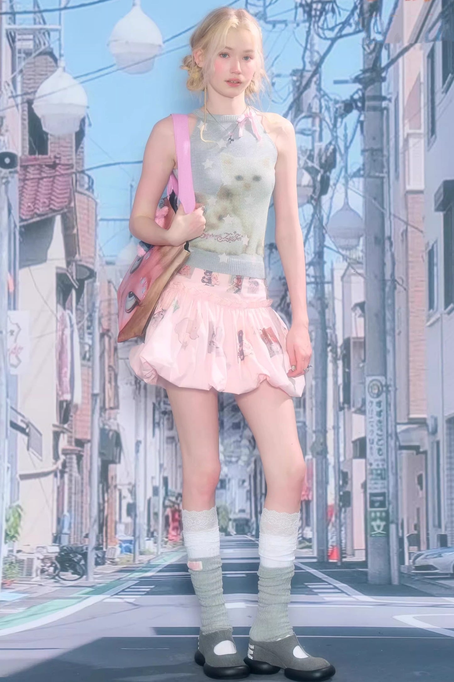 Rabbit Cat Sleeveless Top