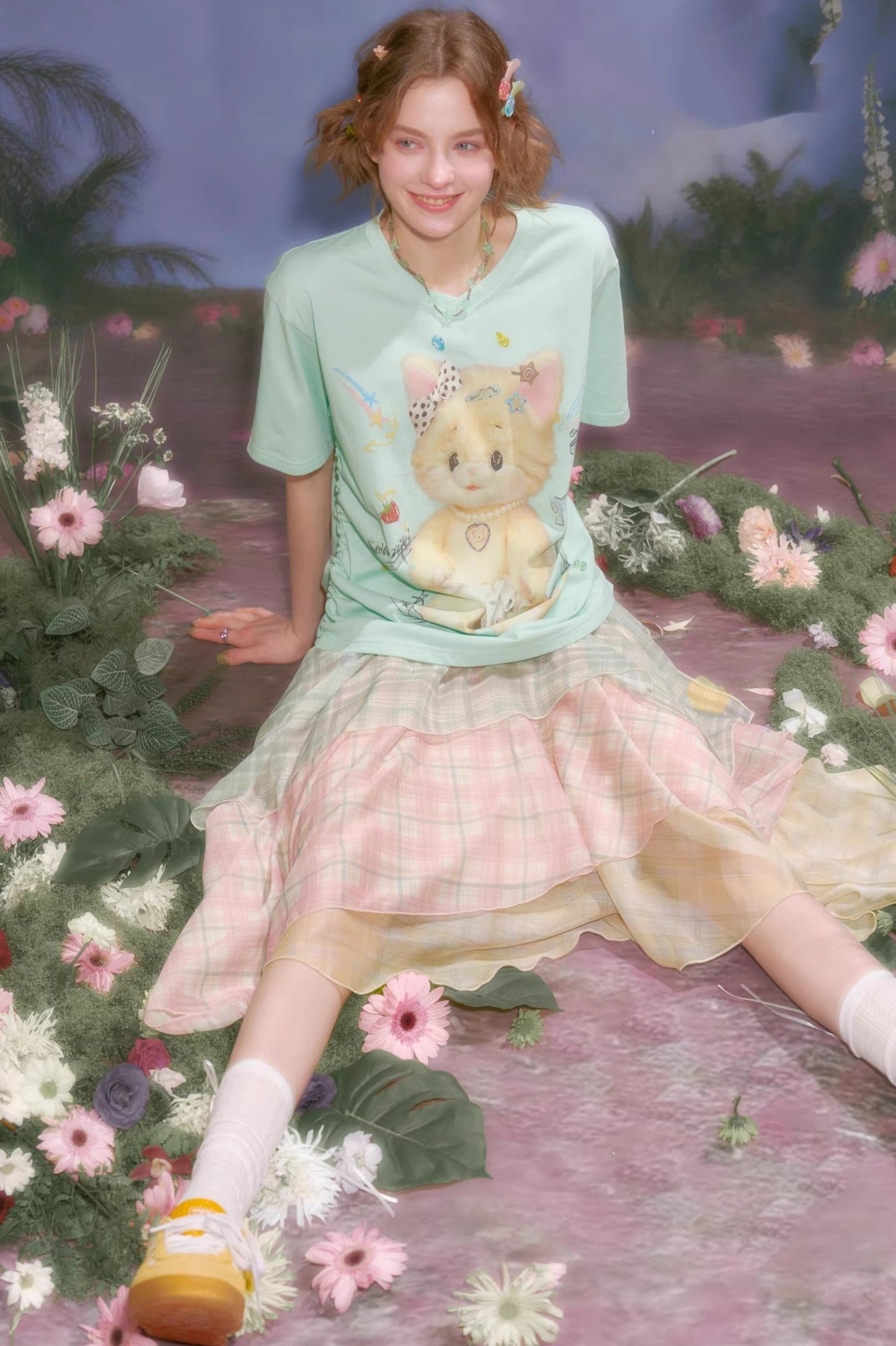 Gummy Bear V-neck Top