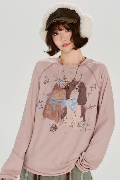 American Animal Retro Raglan Top