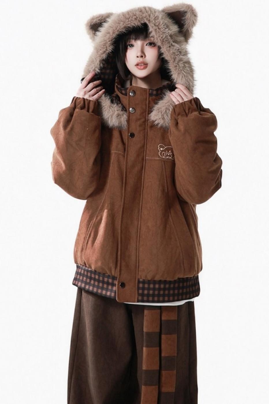 Brown Bear Fur Jacket + Pants