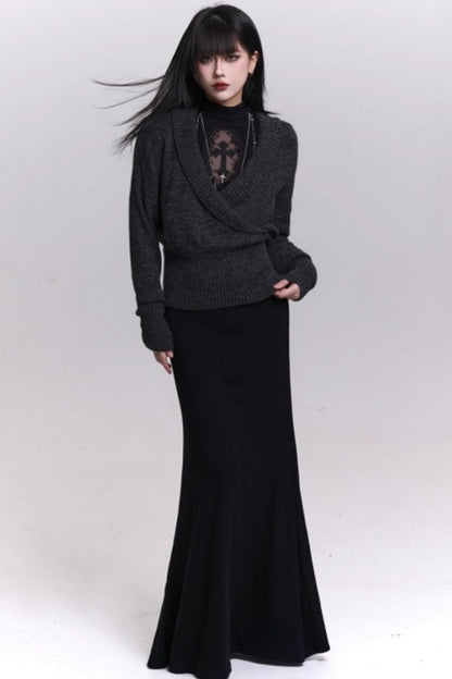 Dark Gothic Black Dress