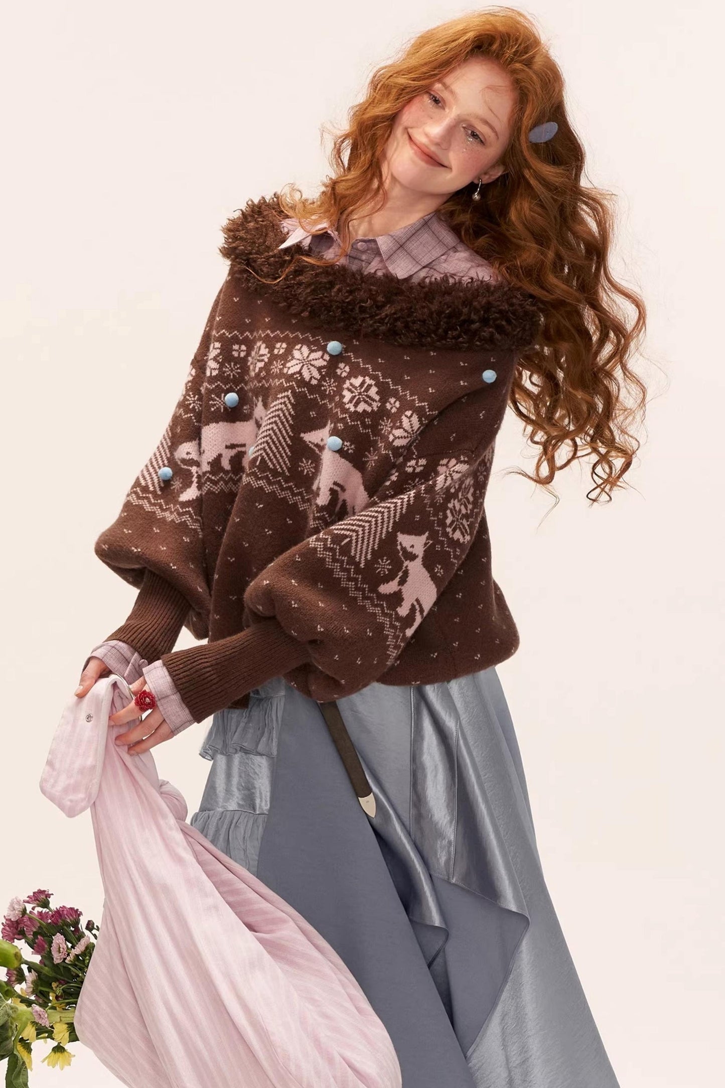 Fair Isle Crew Neck Sweater