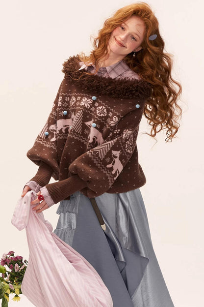 Fair Isle Crew Neck Sweater