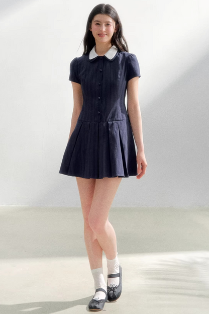Retro College Shirt Dress
