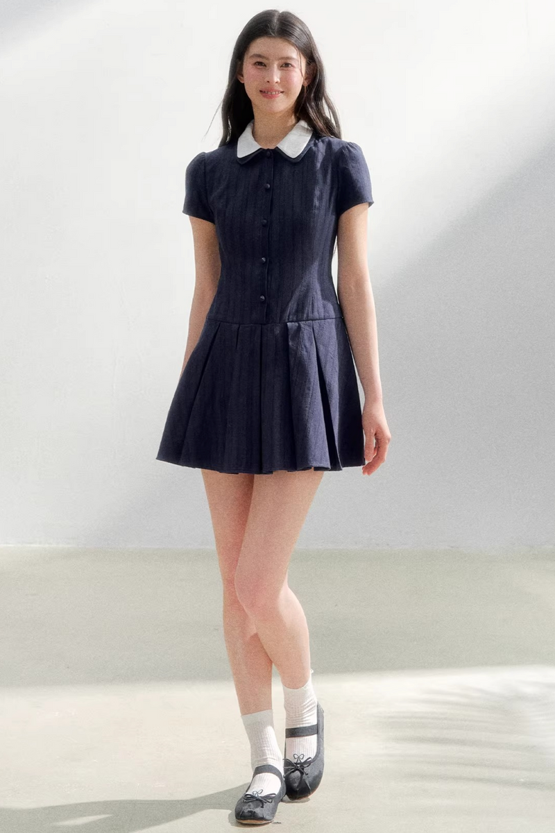 Retro College Shirt Dress