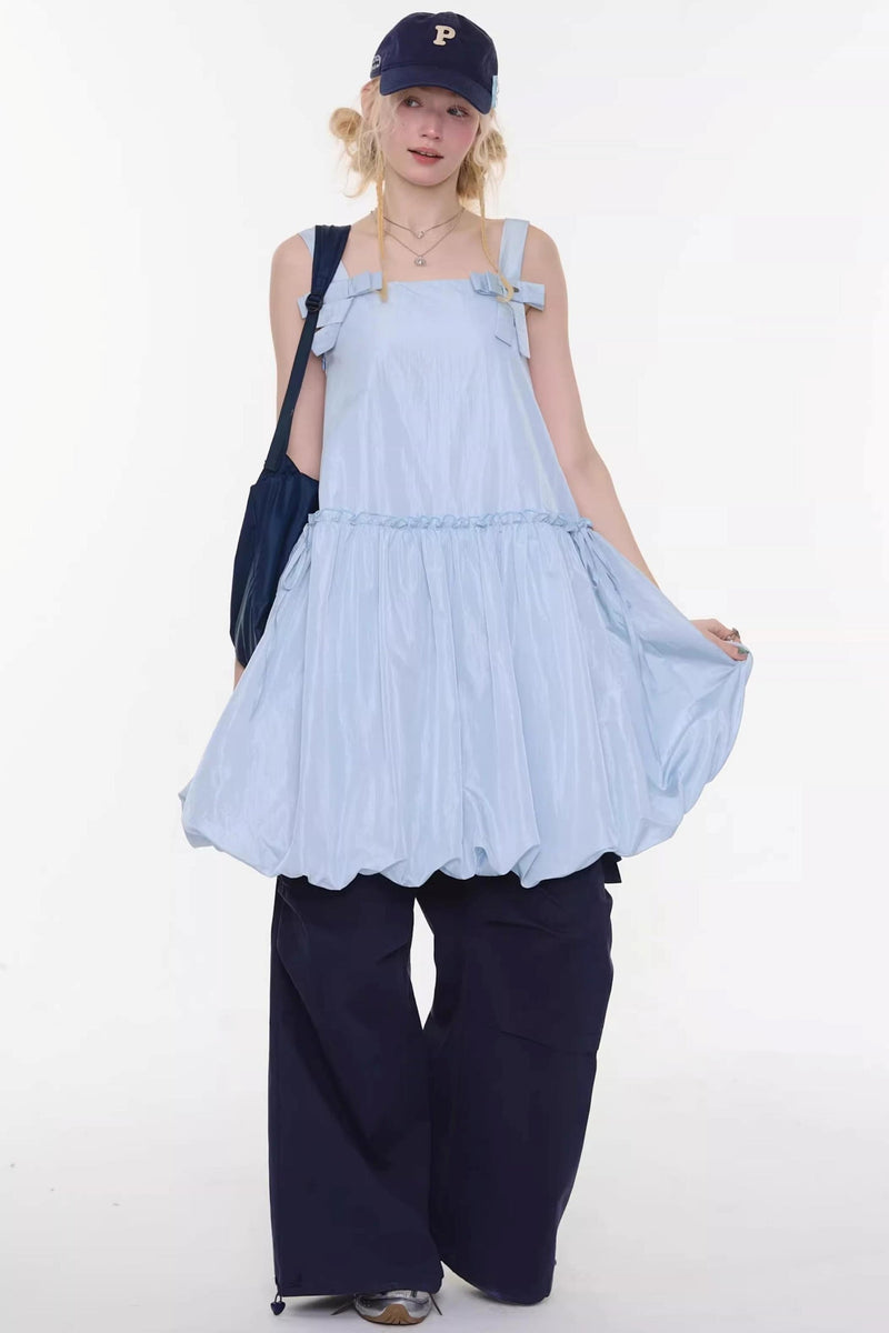 Ribbon Balloon Camisole Dress
