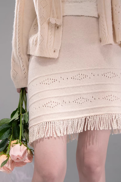 Crochet Cardigan + Skirt