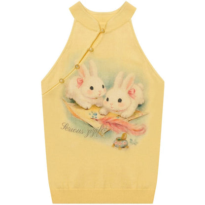 Cloud Rabbit Knit Vest
