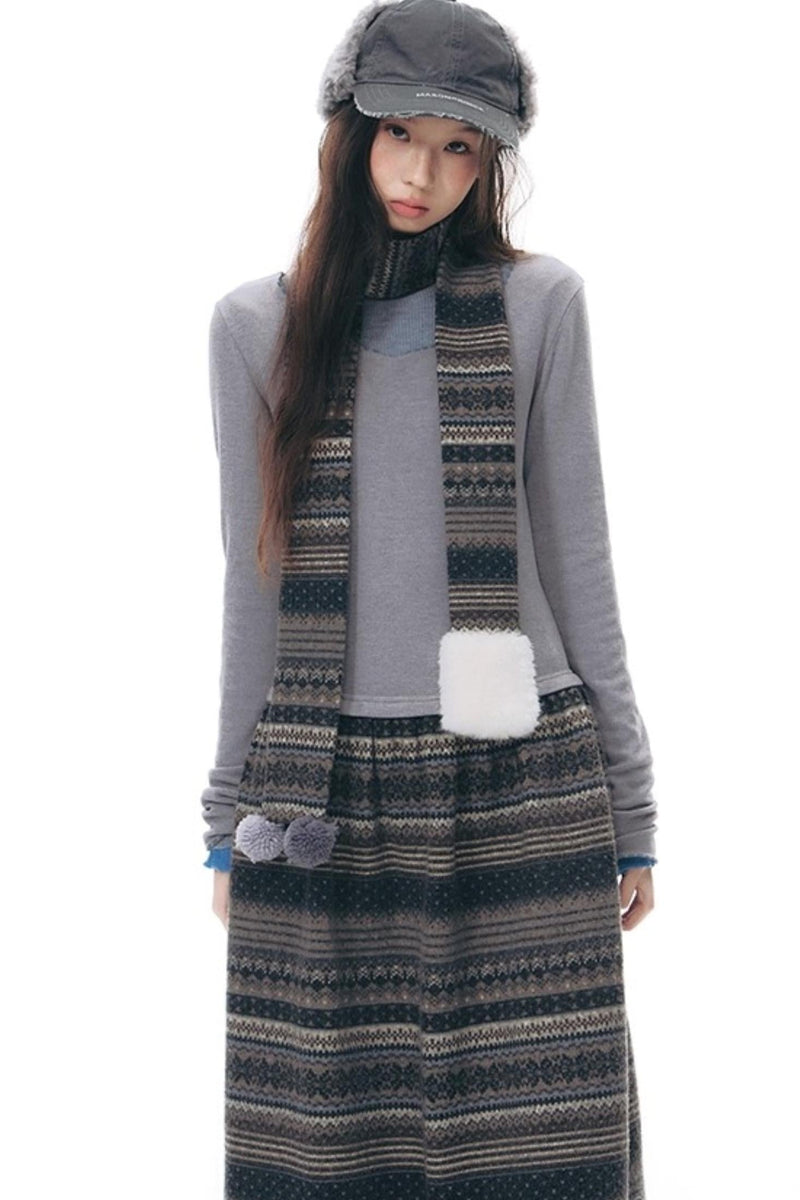 Island Slim Dress + Scarf