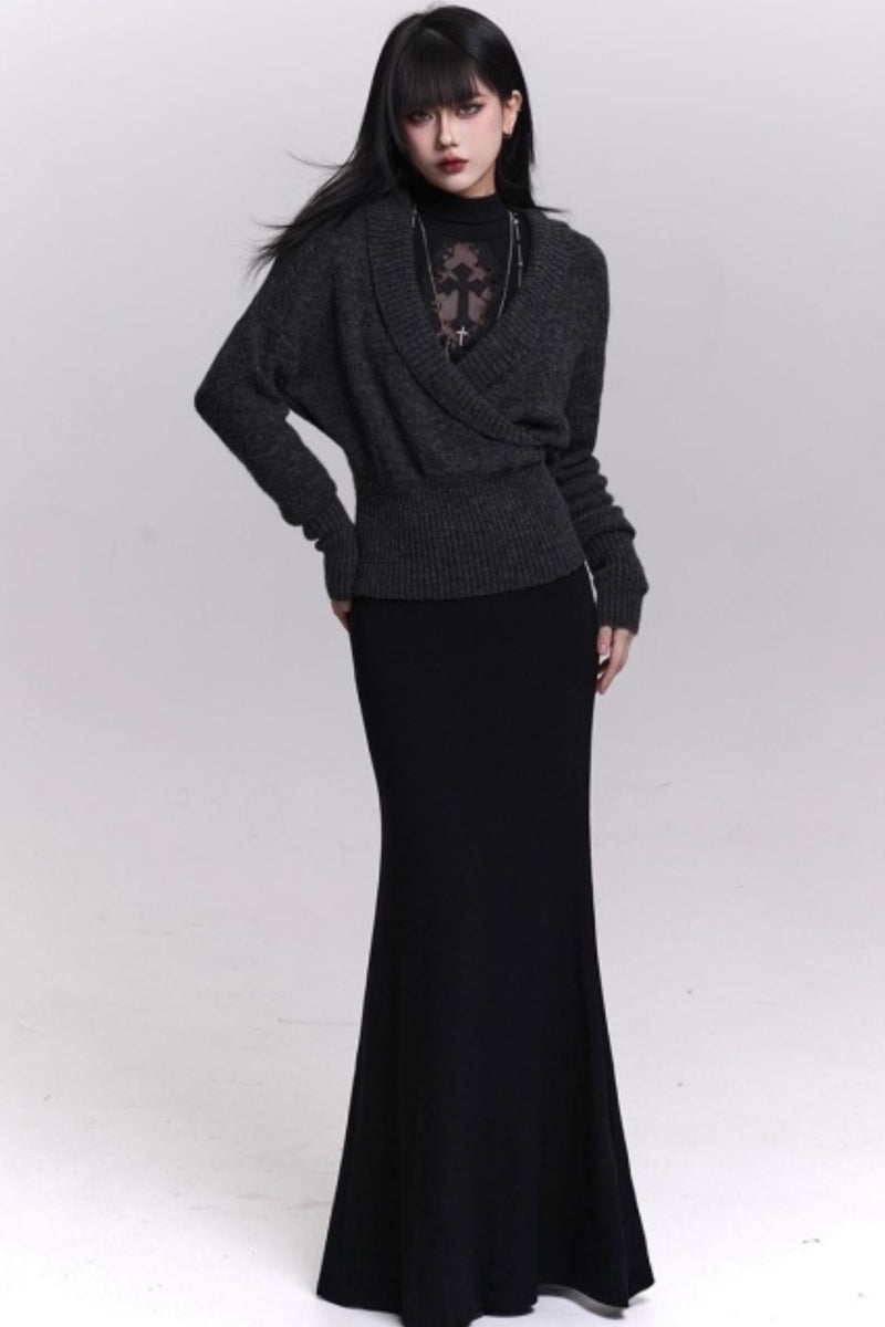 Dark Gothic Black Dress
