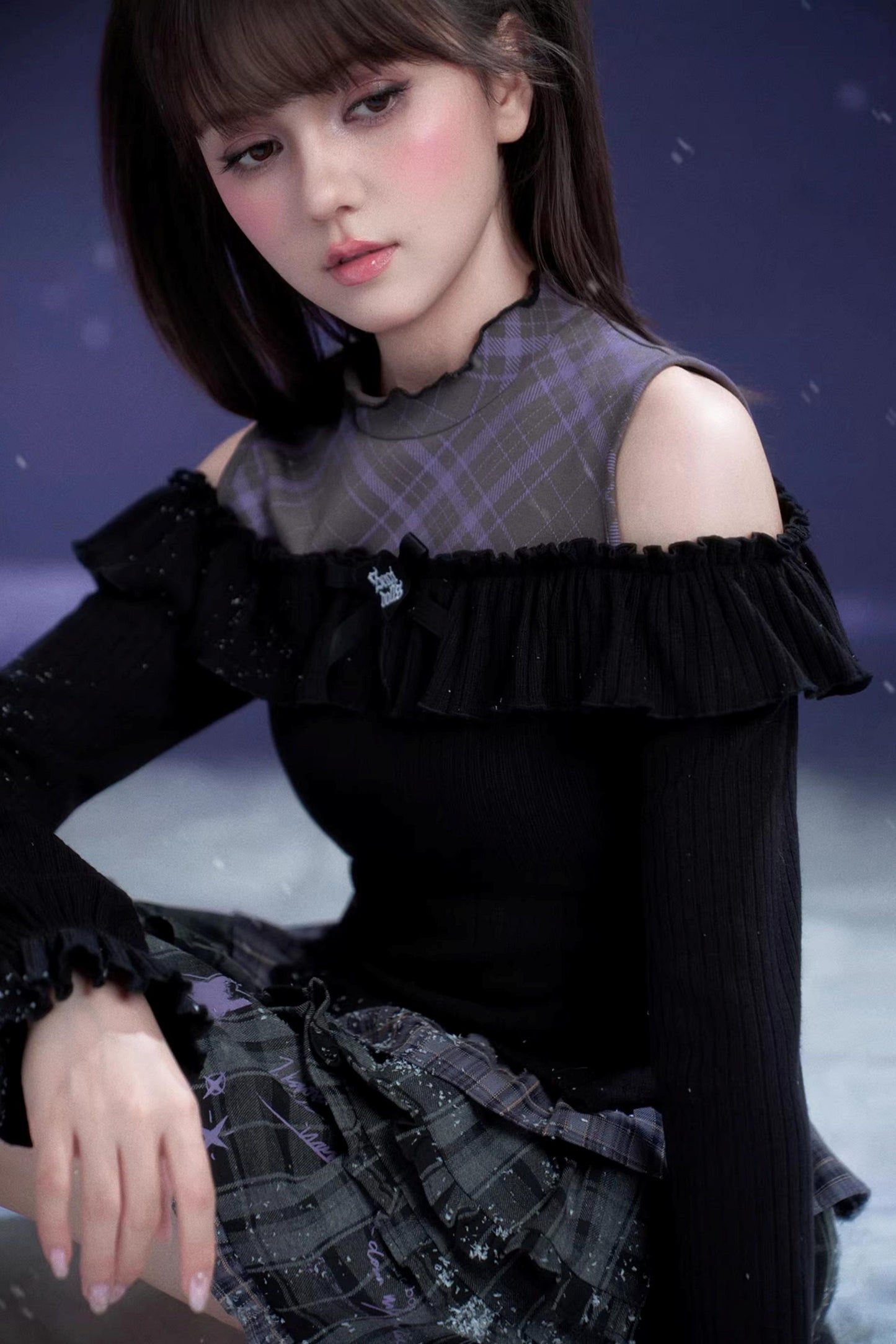 Dark Girl Off Shoulder Top
