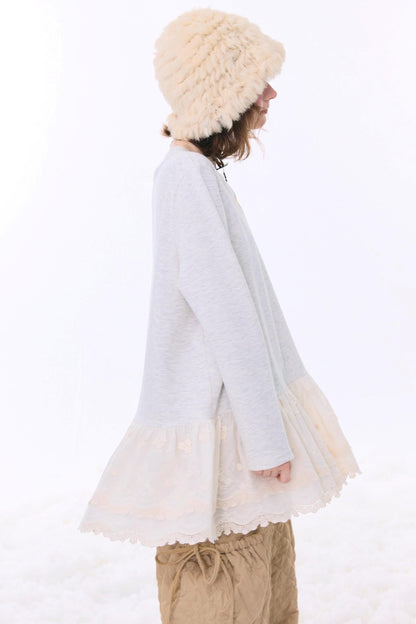 Retro Lace Ribbon Top
