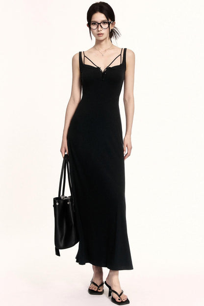 Square Neck Knit Dress