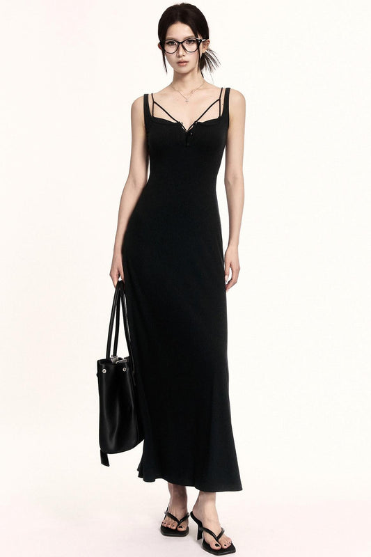 Square Neck Knit Dress