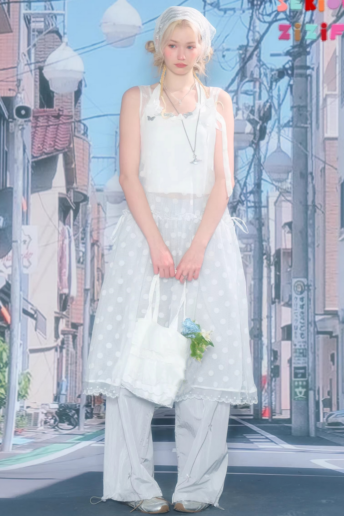 Sweet Sheer Dot Dress