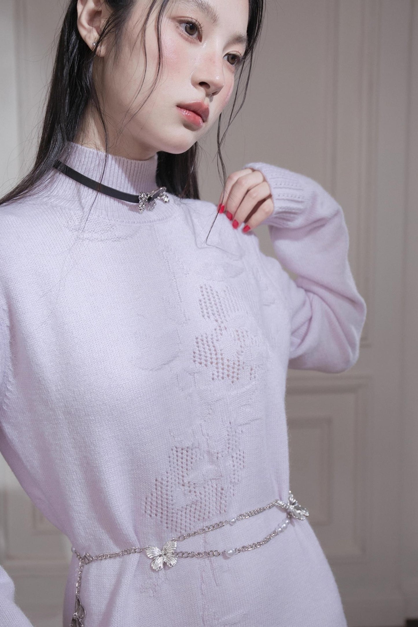 Turtleneck Knit Dress