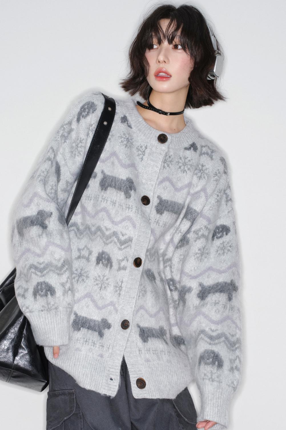Fair Isle Jacquard Cardigan