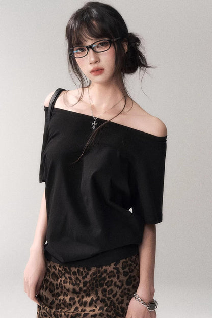 Off-shoulder Summer T-shirt