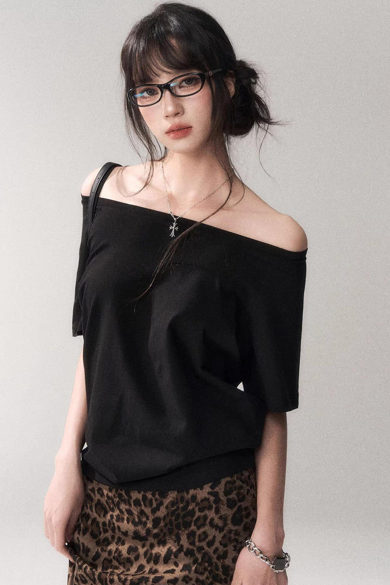Off-shoulder Summer T-shirt