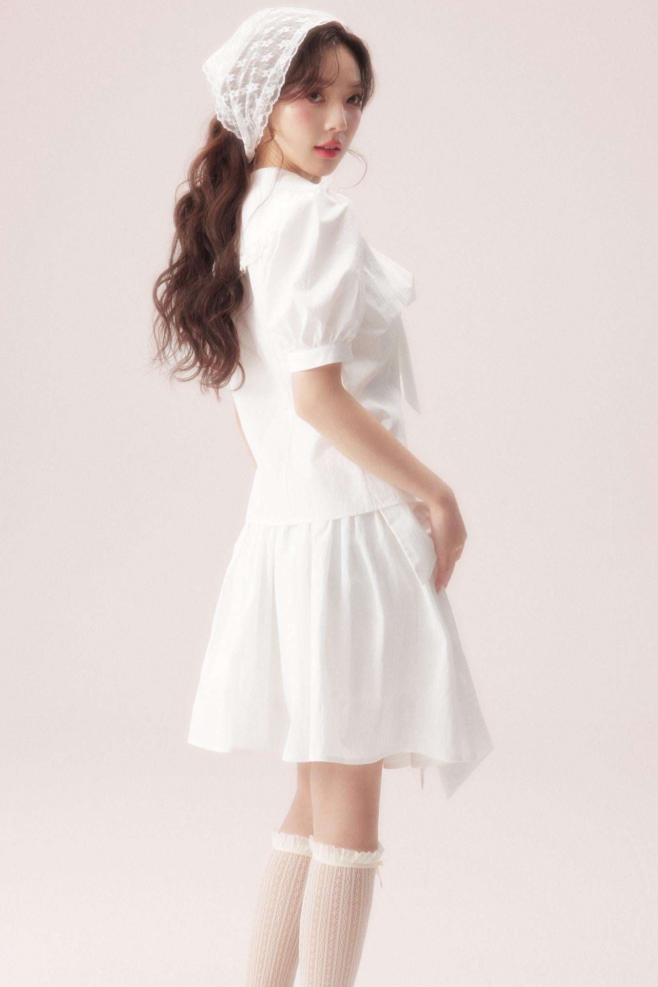 Sea Salt Bow Tie Shirt + Skirt