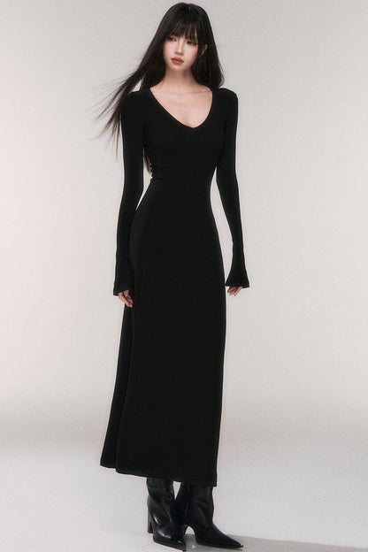 Desire Knit V-neck Dress