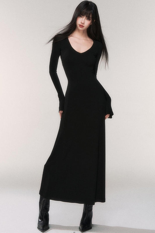 Desire Knit V-neck Dress