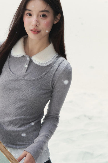 Doll Collar Sweet French Top