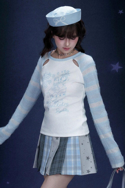 Angelic Raglan Crop Top
