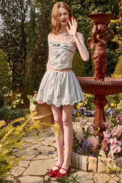 Baby Blue Top + Skirt