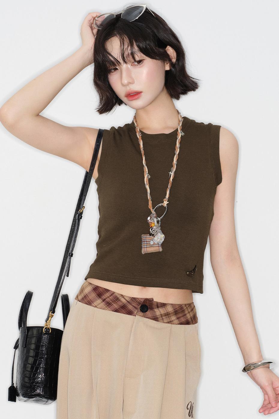 Slim Fit Sleeveless Top