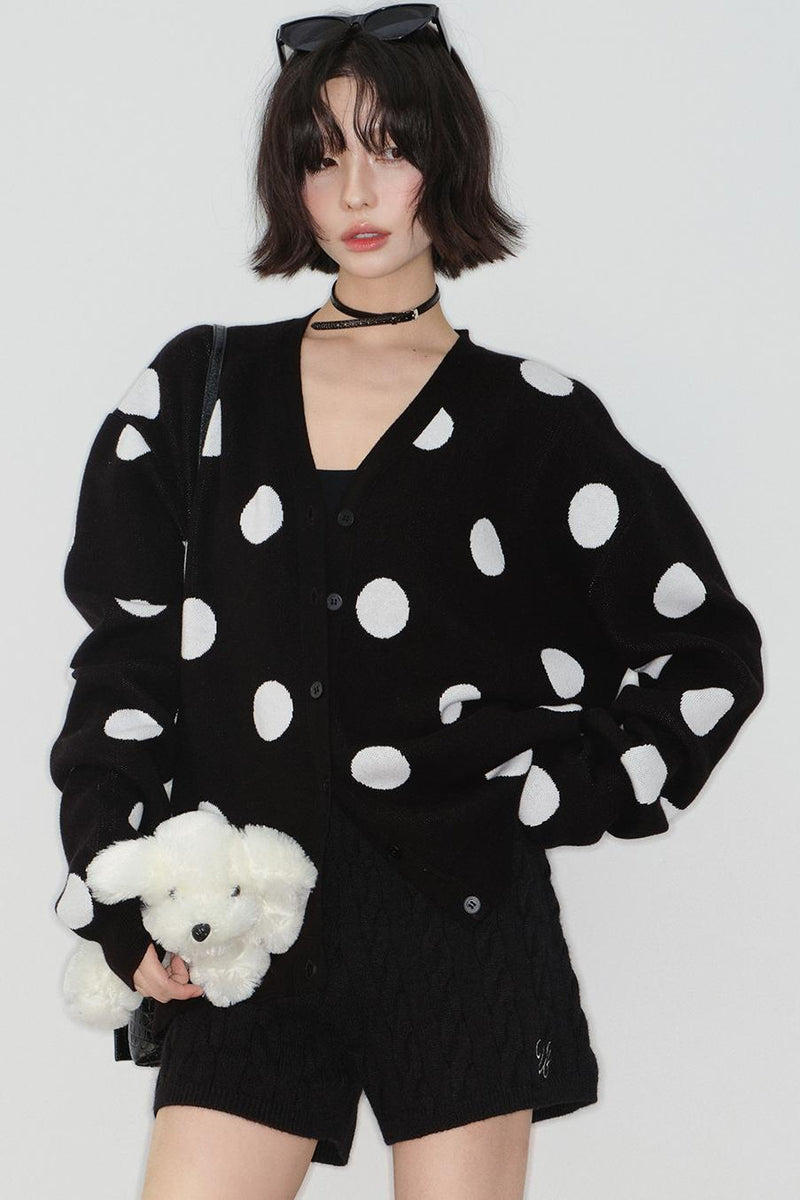 Big Dot Knit Cardigan