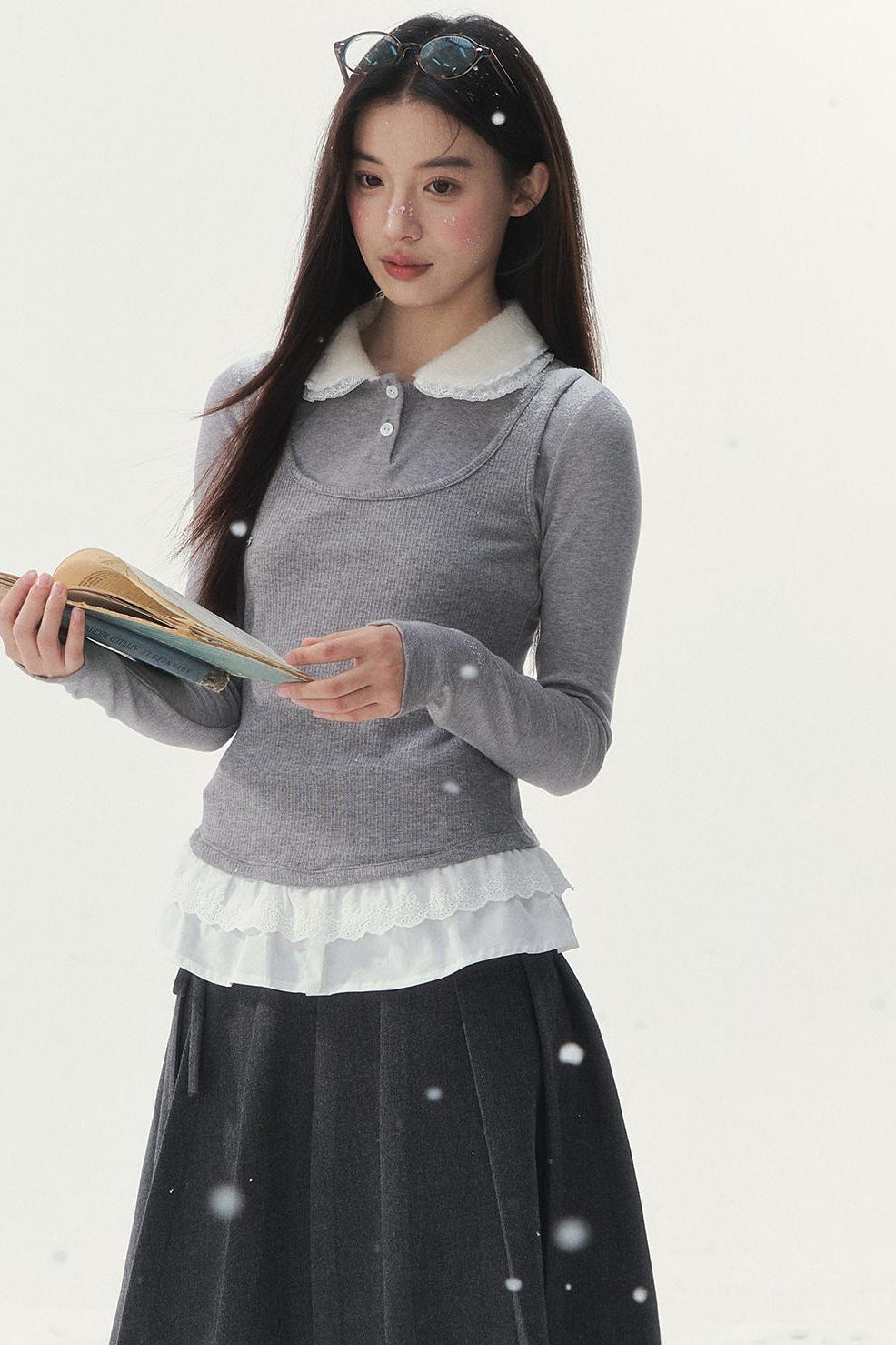Doll Collar Sweet French Top