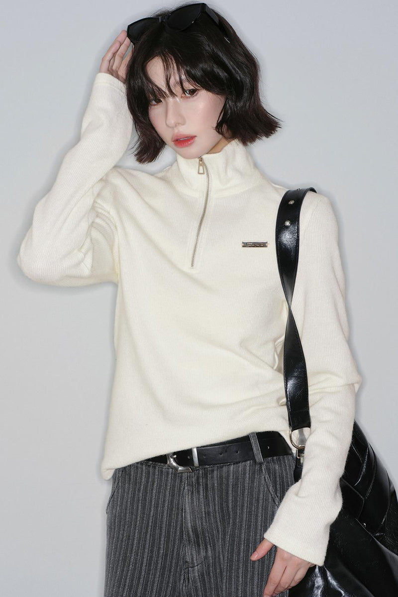Basic Half-zip Sweater