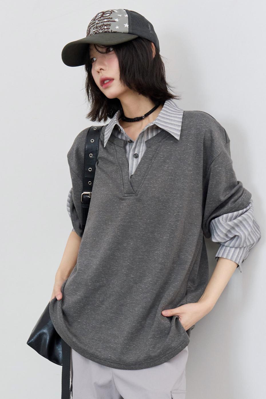 Patchwork Color Block Blouse
