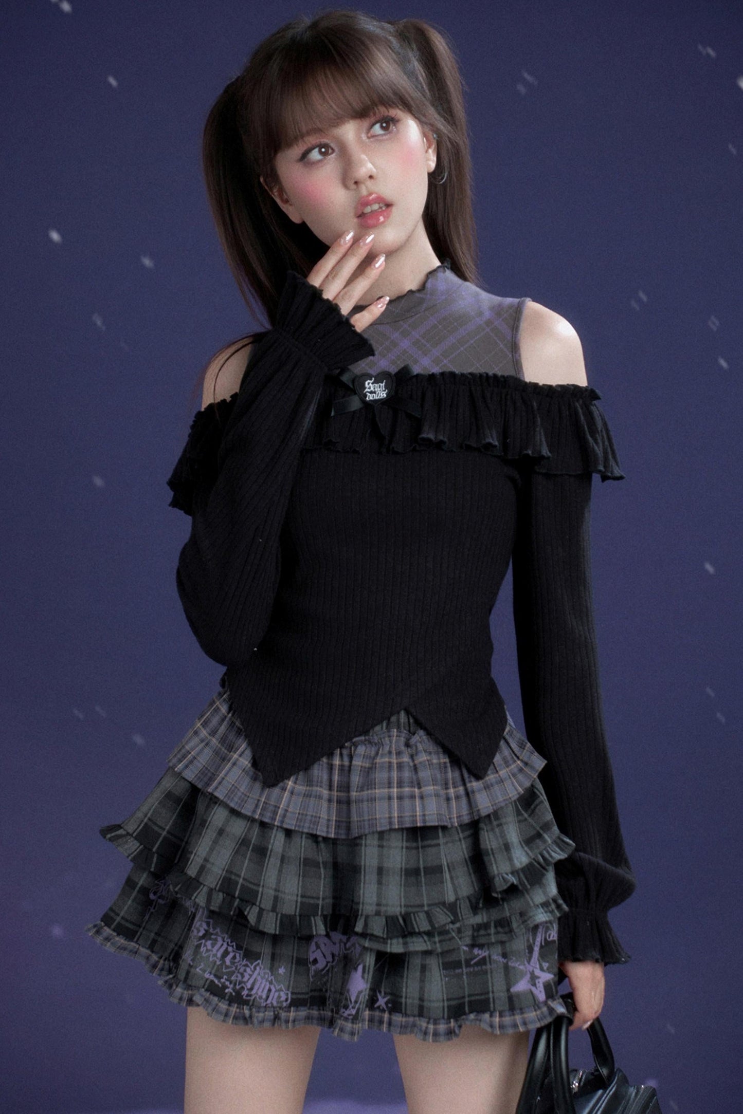 Dark Girl Off Shoulder Top