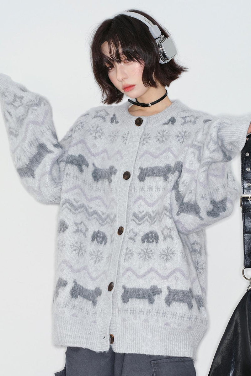 Fair Isle Jacquard Cardigan