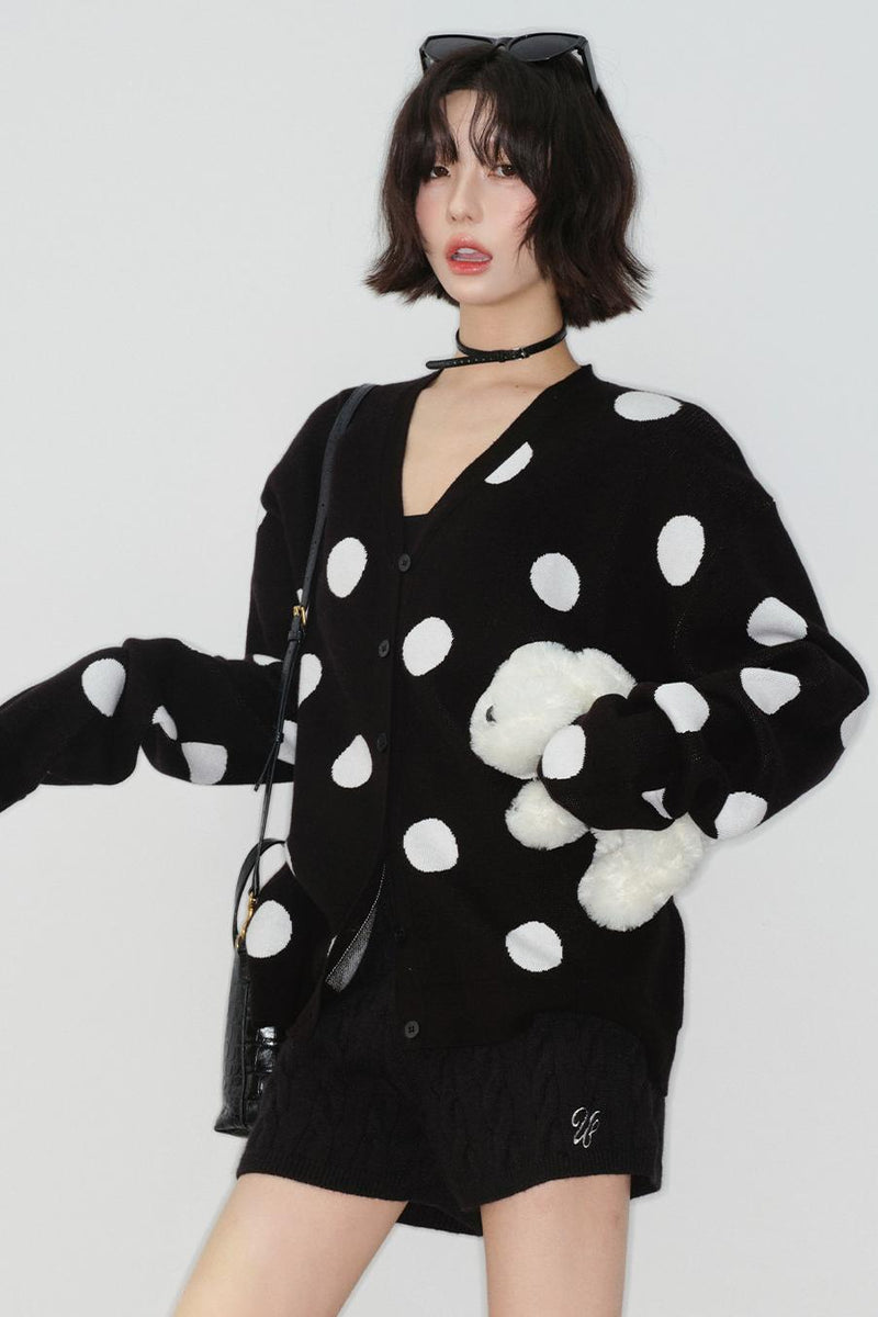 Big Dot Knit Cardigan