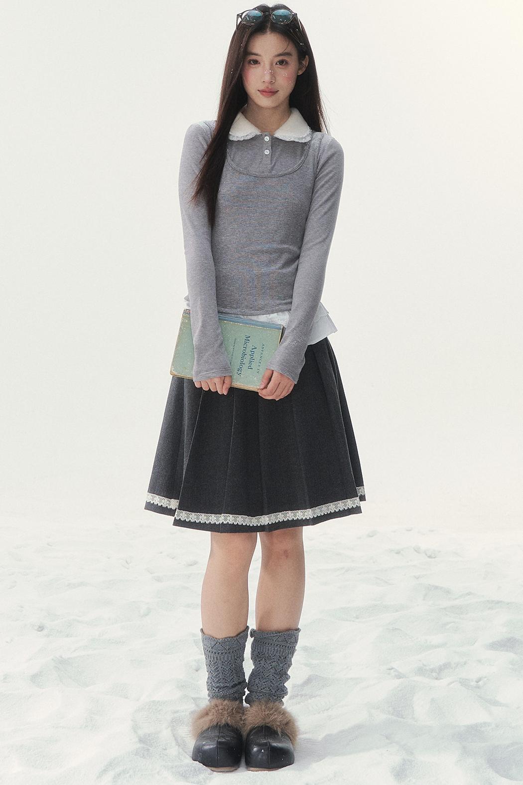 Doll Collar Sweet French Top