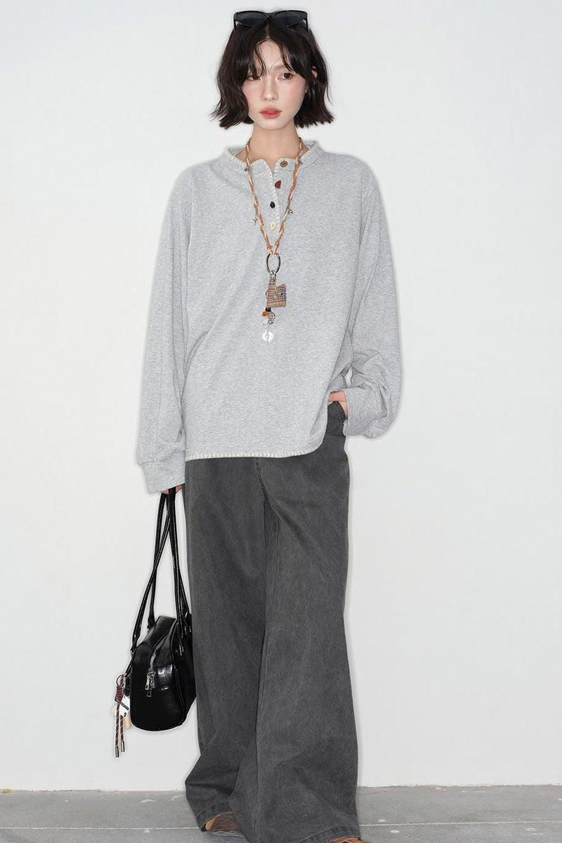 Loose Long Sleeve Top