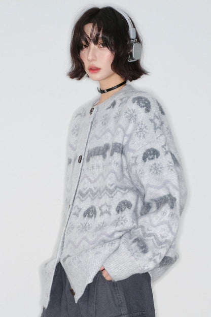 Fair Isle Jacquard Cardigan