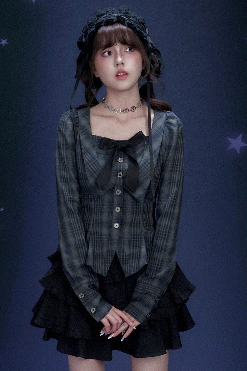 Retro Palace Long Sleeve Blouse