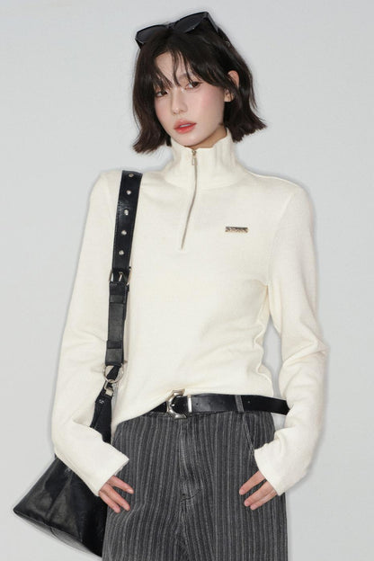 Basic Half-zip Sweater
